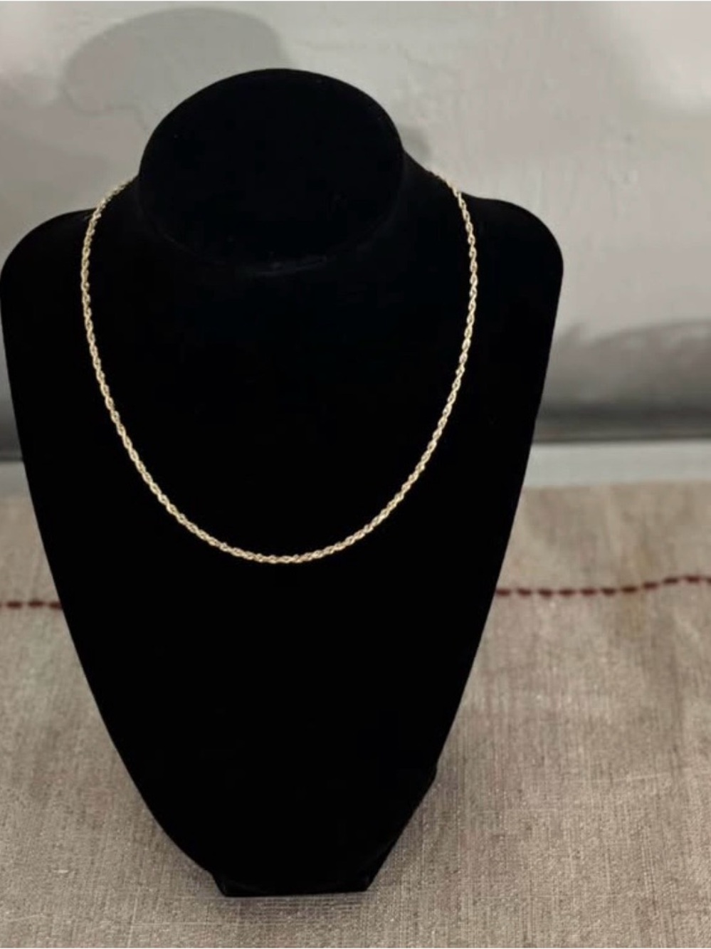 10k Gold Rope Chain Necklace - Women Jewelry